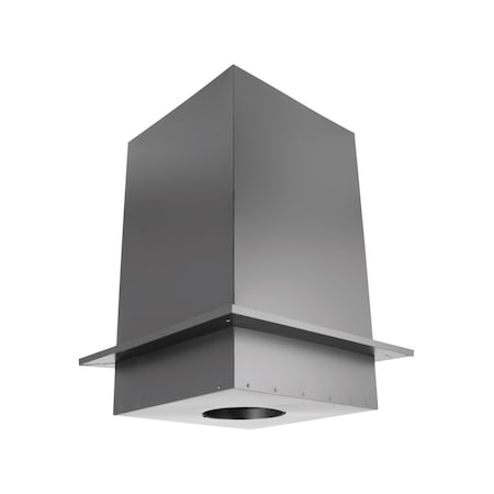 M&G Duravent DuraVent DuraPlus 6 in. Stainless Steel Square Ceiling Support Box 6DP-CS24